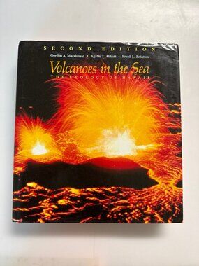 Volcanoes in the Sea oversized hardcover with dust jacket 1970 huge rare